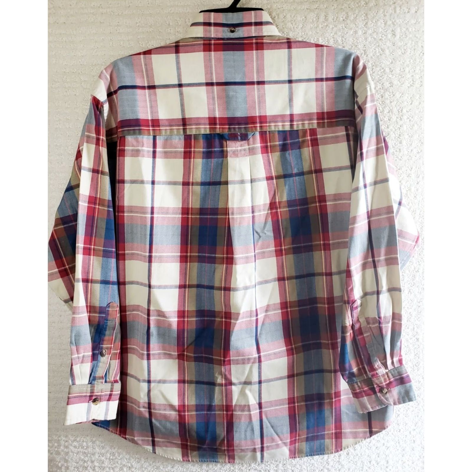 Gant GANT Shirt Mens M Blue Herringbone Harbor Men Plaid Button Red White Size US M / EU 48-50 / 2 - 6 Thumbnail
