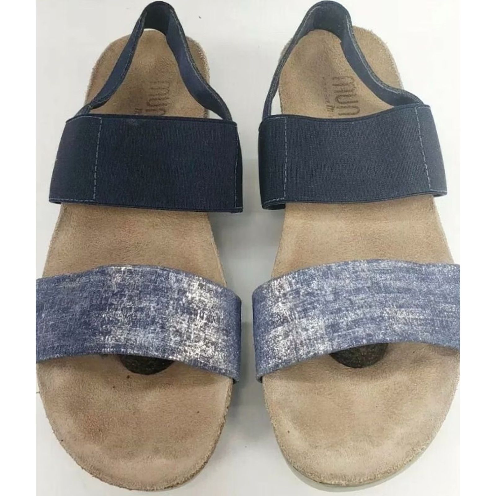 Vintage Munro Pisces Slingback Sandal Women's 6M Navy Blue Metallic Size US 6 / IT 36 - 3 Thumbnail