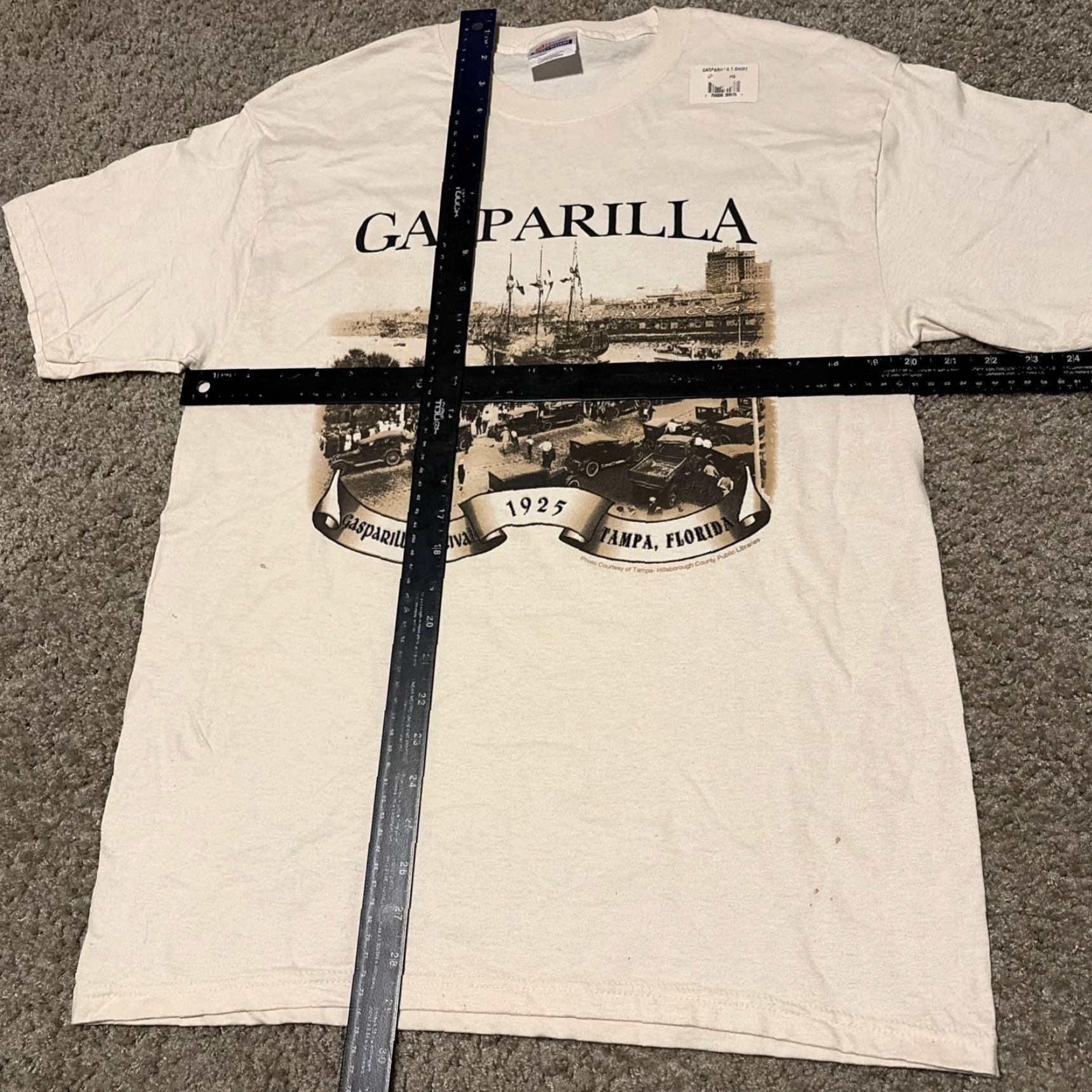 Hanes VINTAGE Hanes T-Shirt Florida Gasparilla Festival Tampa 2000s White M Men Medium Size US M / EU 48-50 / 2 - 8 Thumbnail