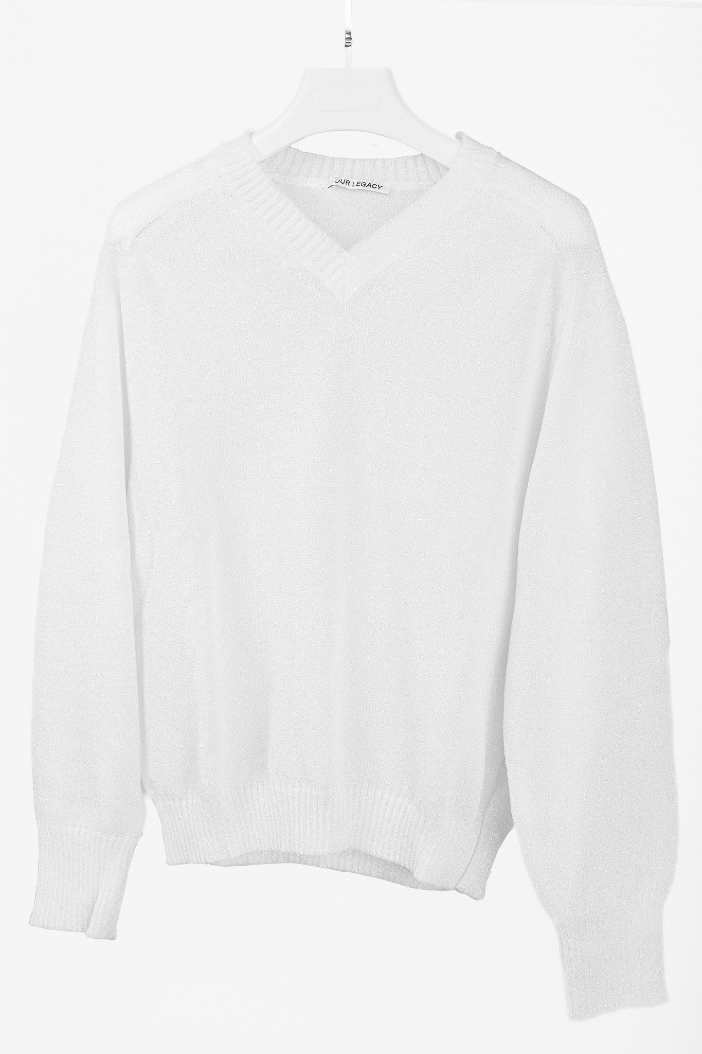 Our Legacy Our Legacy Transparent Bubble Knit V-Neck Raglan Sweater Size US L / EU 52-54 / 3 - 3 Thumbnail
