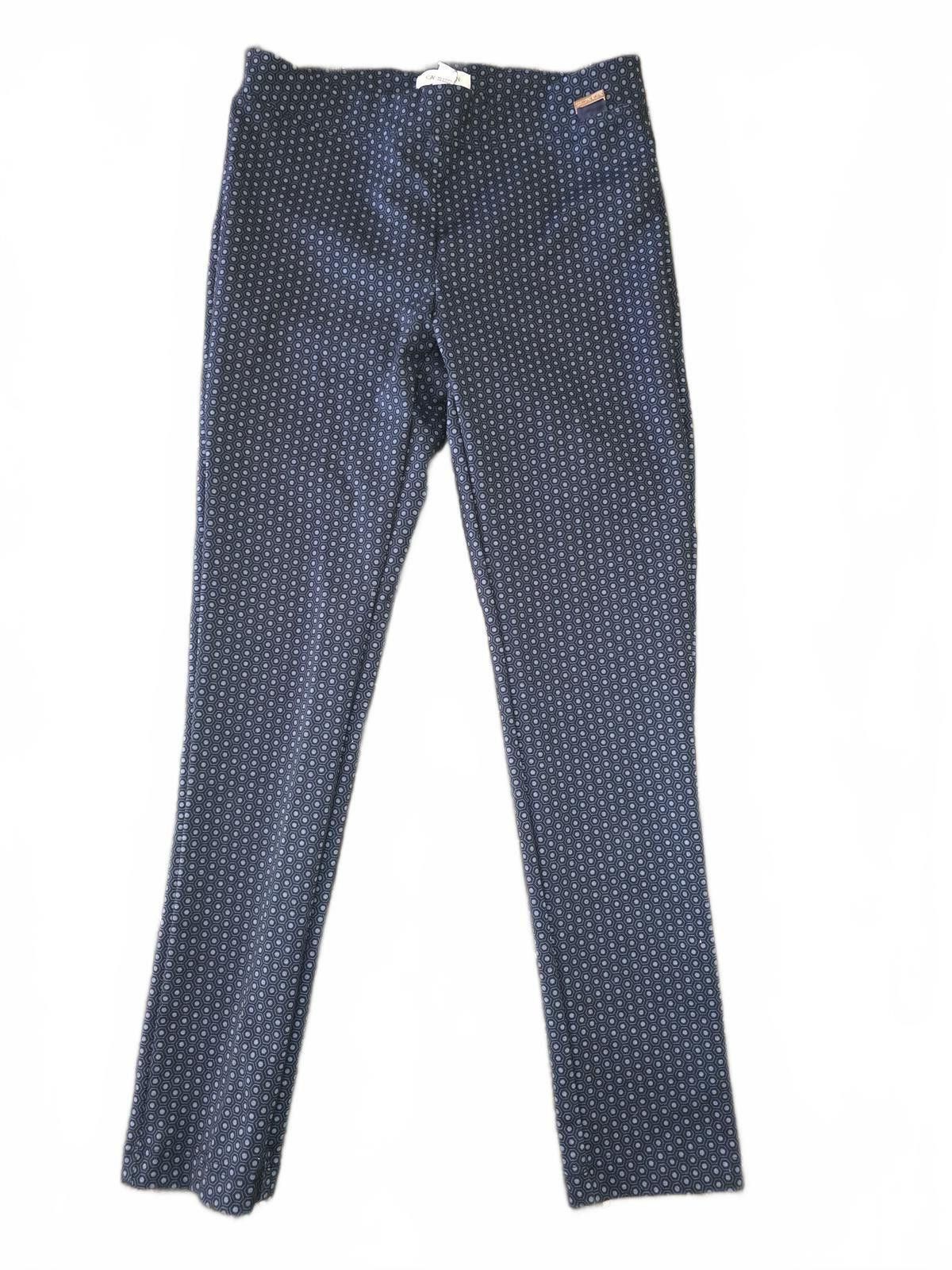 Calvin Klein Calvin Klein Navy Patterned Straight Leg Pants Size Small Size 28" / US 6 / IT 42 - 2 Thumbnail