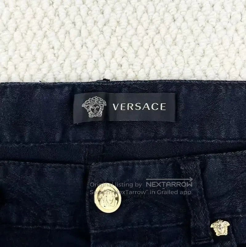 Versace Versace Black Embroidered Denim Casual Pants . Size US 36 / EU 52 - 3 Thumbnail