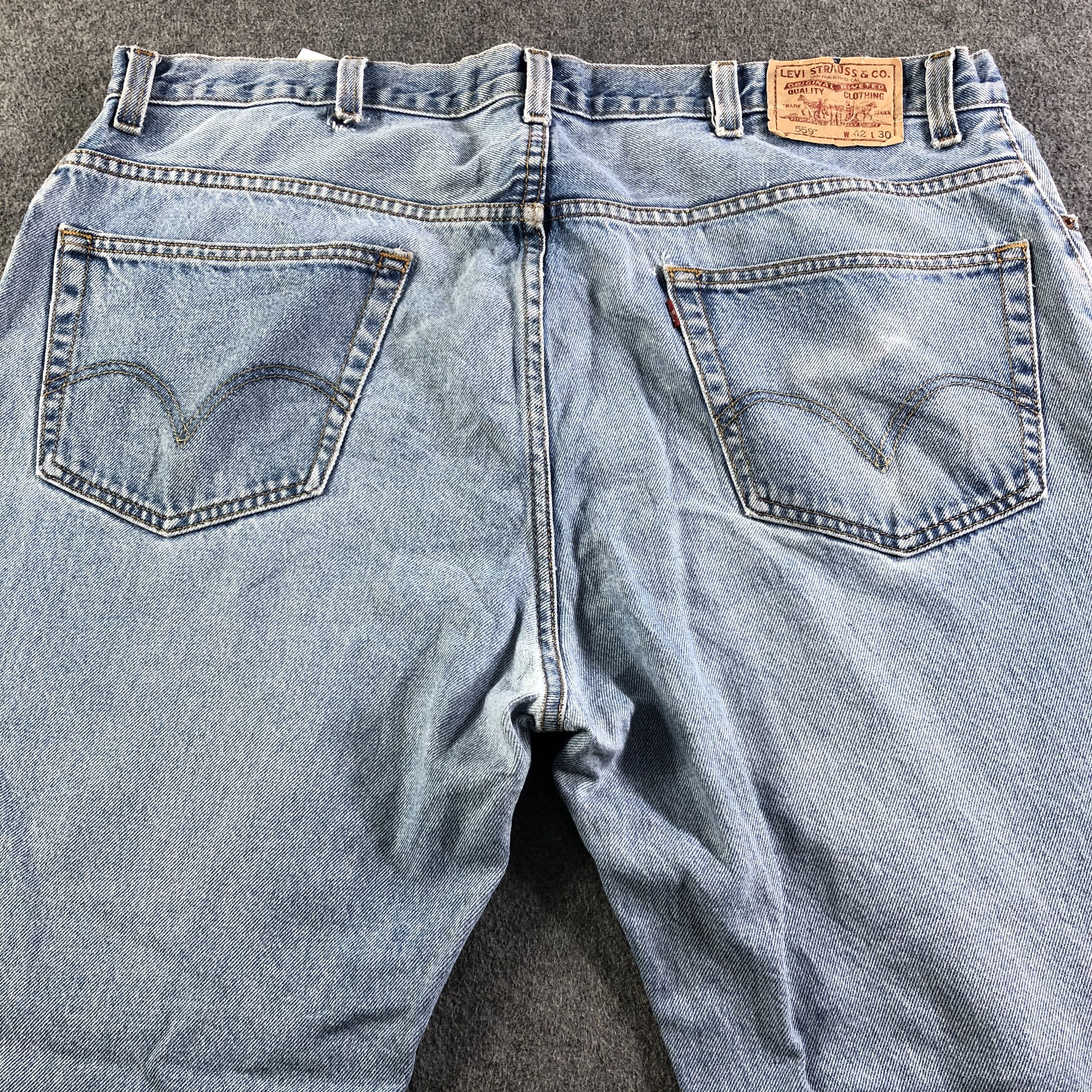 Levi's Vintage Blue Wash Levis 559 Jeans-J3427 Size US 43 - 4 Thumbnail
