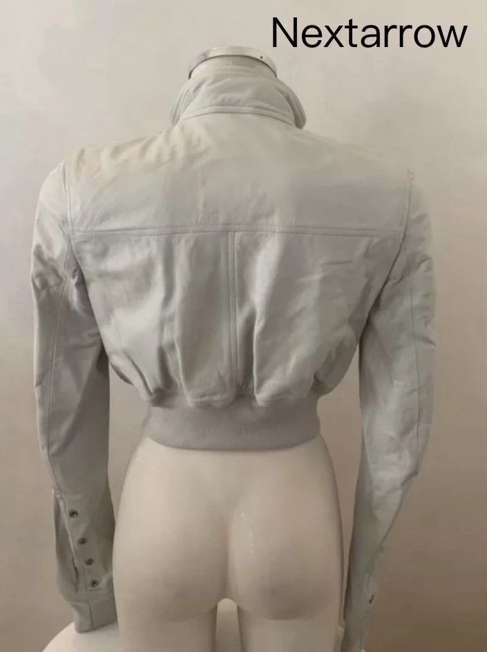 Rick Owens Rick Owens leather pioneer design white cycling jacket Size US M / EU 48-50 / 2 - 2 Thumbnail