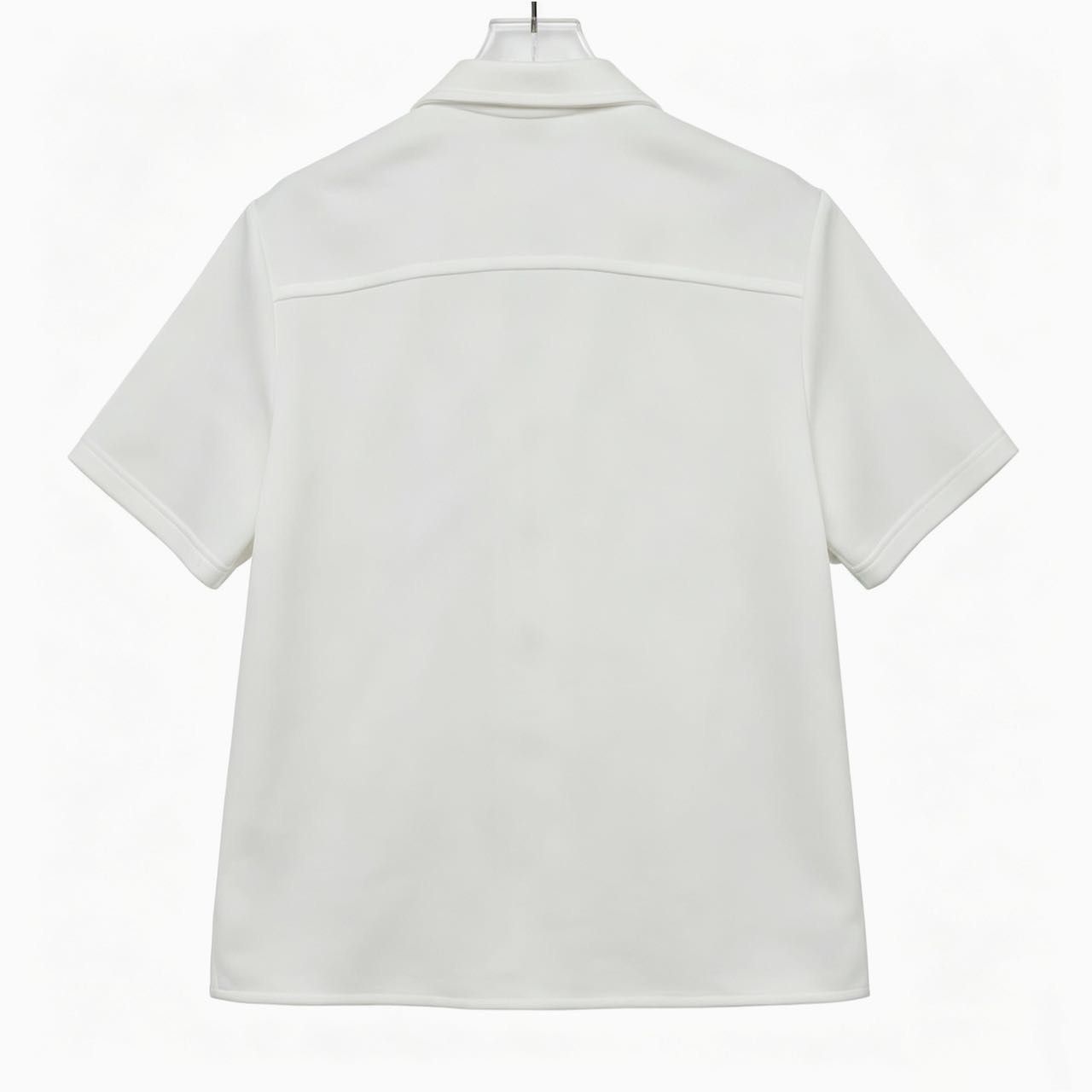 Celine CELINE Single-breasted Lapel Short Sleeve Shirt K26WX Size M / US 6-8 / IT 42-44 - 2 Thumbnail