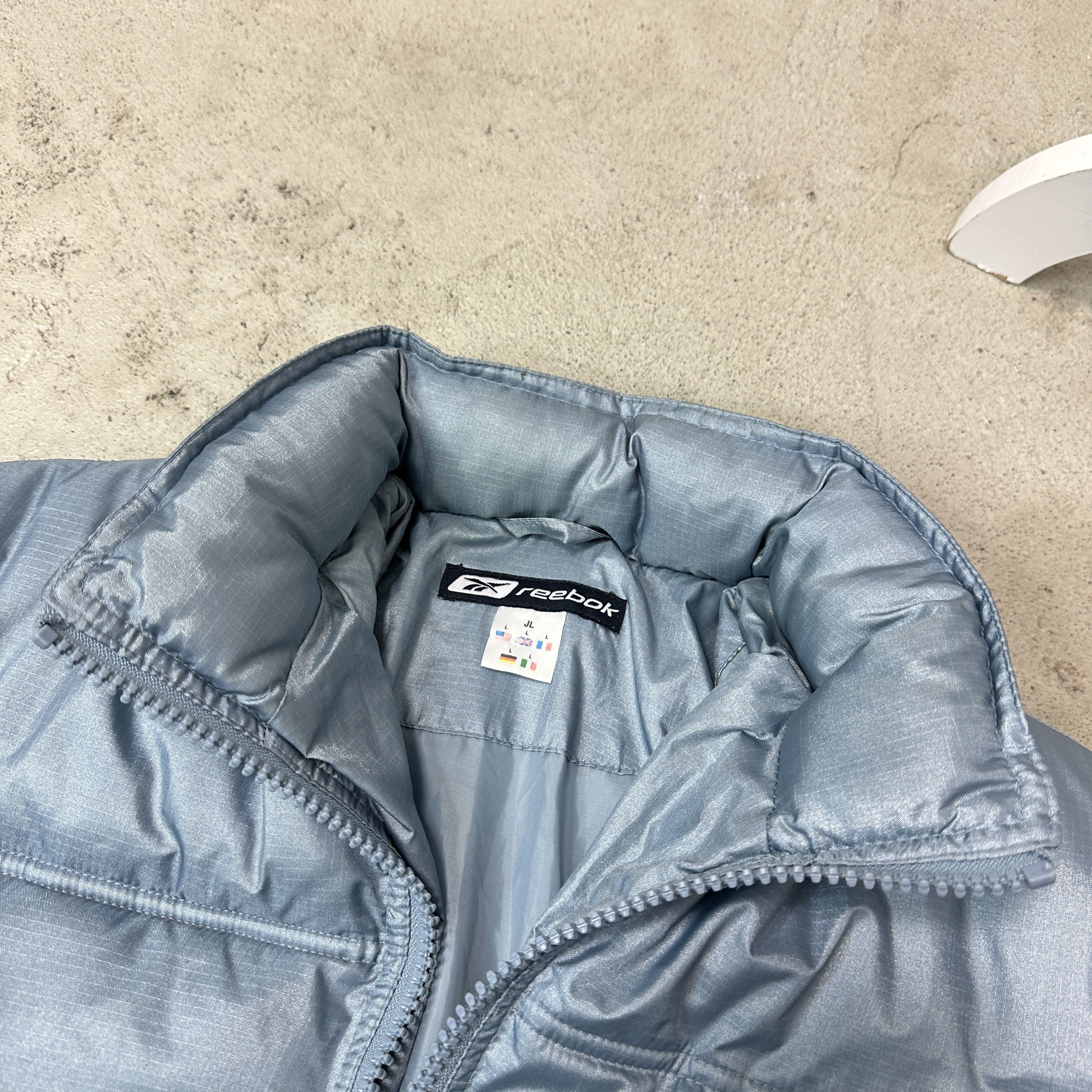 Reebok Vintage Reebok Puffer Babyblue Down Jacket Y2K Size XS / US 0-2 / IT 36-38 - 5 Thumbnail
