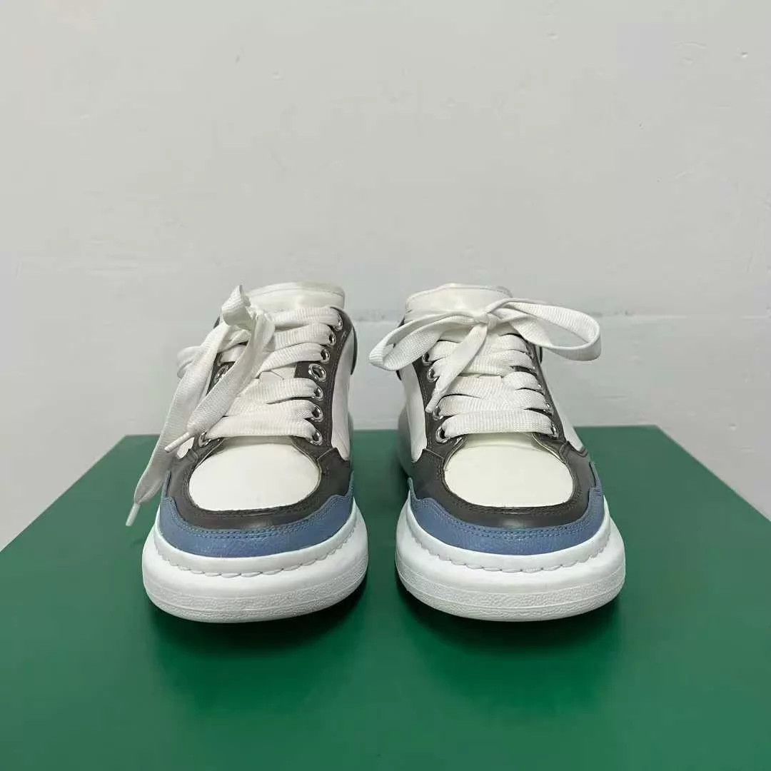 Alexander McQueen McQueen Gray White Blue Colorblocked EUR 39 Size US 8.5 / IT 38.5 - 2 Thumbnail