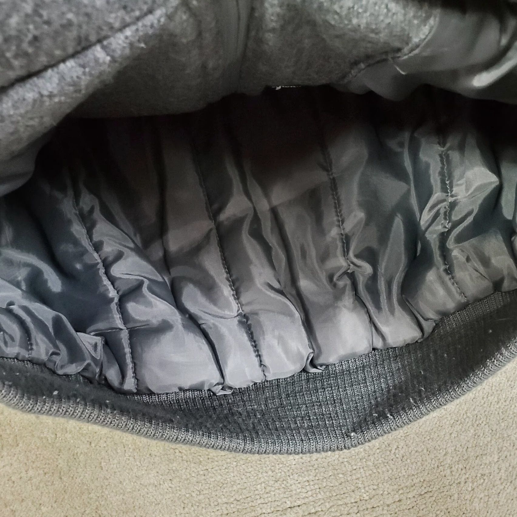 Members Only VINTAGE Members Only Jacket Mens 42 Gray Wool Bomber Coat Lined Outdoors Casual Adult Size 42 Gray Logo Pockets Size US XS / EU 42 / 0 - 4 Thumbnail