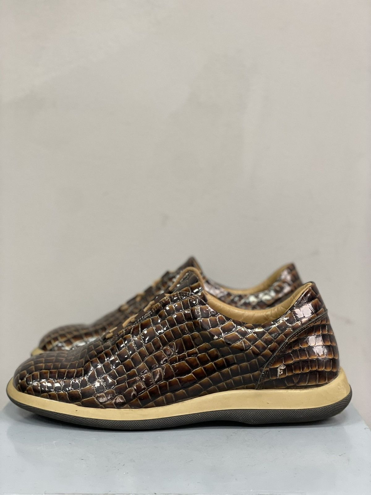 Guidi Vintage low platform boots Aligator leather GUIDI style Size US 7.5 / EU 40-41 - 5 Thumbnail