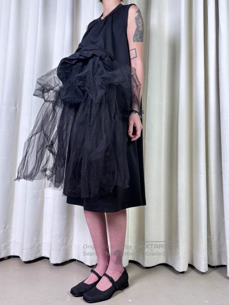 Comme des Garcons Comme Des Garcons Deconstructed Black Lace Dress Size XS / US 0-2 / IT 36-38 - 2 Thumbnail