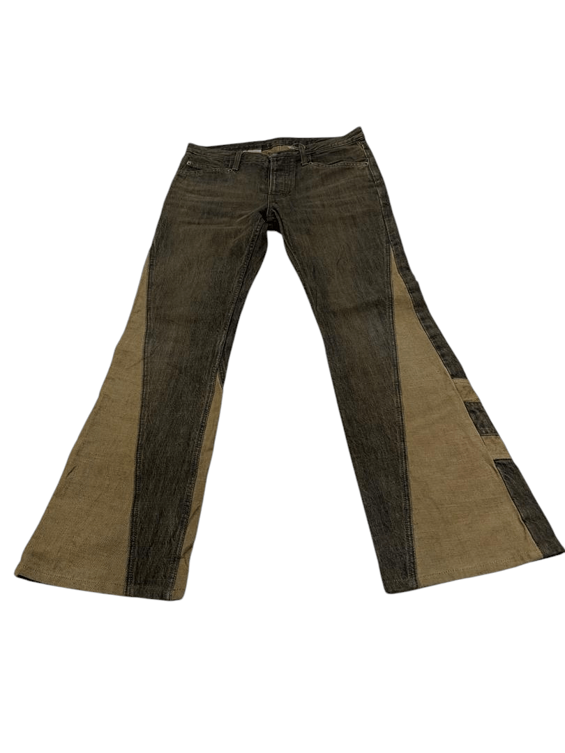 Designer × If Six Was Nine × Japanese Brand 🔥 AWESOME RARE !! PPFM CUSTOM PERFORMENCE FLARE DENIM PANT Size 32" / US 10 / IT 46 - 4 Thumbnail