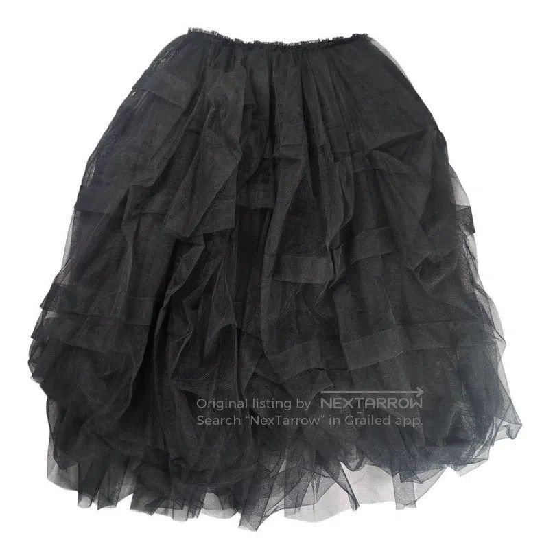 Comme des Garcons Comme Des Garcons size XS Black vintage chiffon half skirt Size 23" - 1 Thumbnail