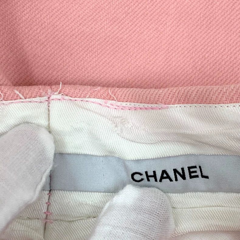 Chanel Chanel Cuba Series Pink Cotton Casual Shorts 2506-Nextarrow Size 24" / US 00 / IT 34 - 9 Thumbnail