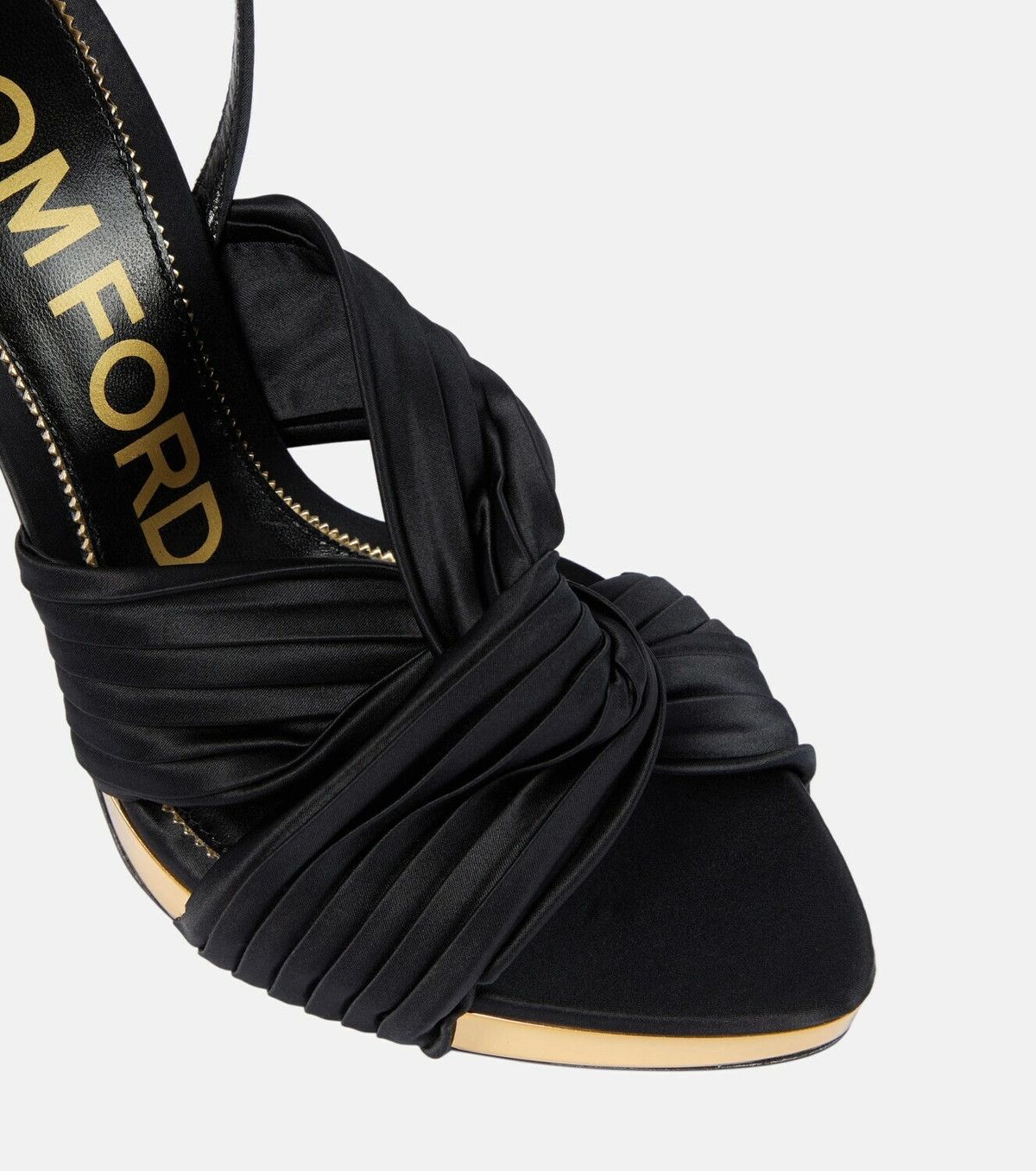 Tom Ford o1y0126 Ankle Strap Sandals in Black Size US 10 / IT 40 - 3 Thumbnail