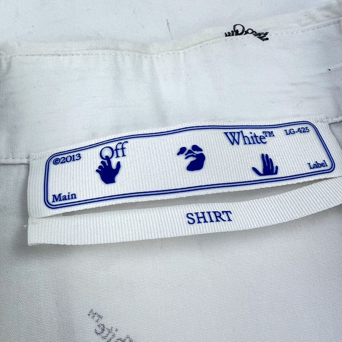 Off-White Off-White Repeat Logo White Shirt Size US M / EU 48-50 / 2 - 3 Thumbnail
