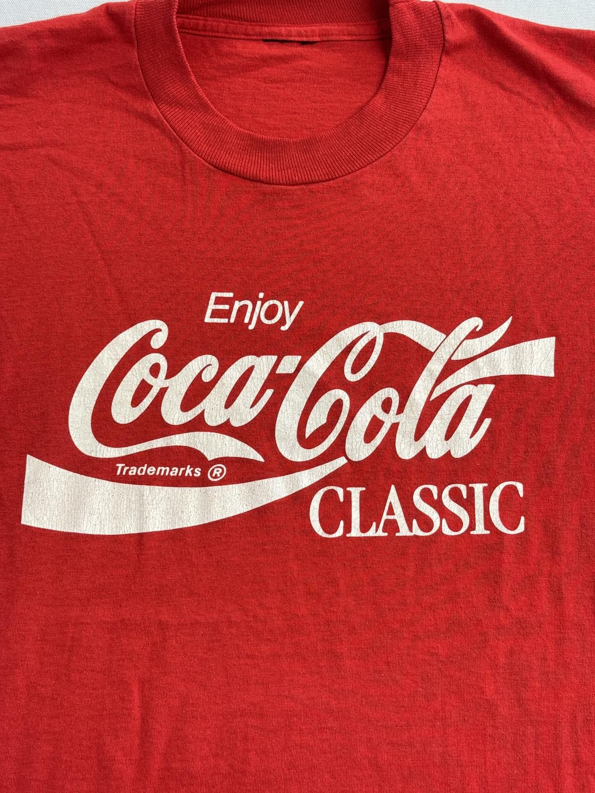 Other Vintage Enjoy Coca Cola Classic T-shirt 80s Single Stitch L Size US L / EU 52-54 / 3 - 2 Thumbnail