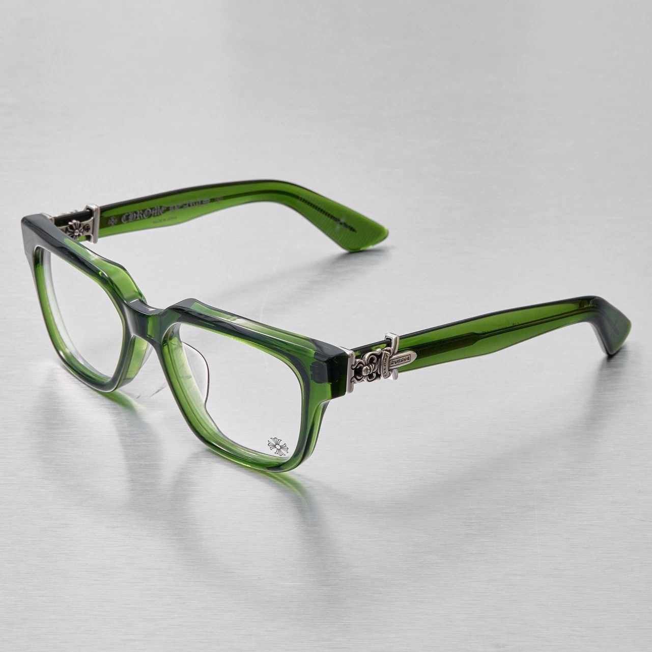 Chrome Hearts CHROME HEARTS VAGILLIONAIRE II DARK OLIVE GLASSES Size ONE SIZE - 2 Thumbnail