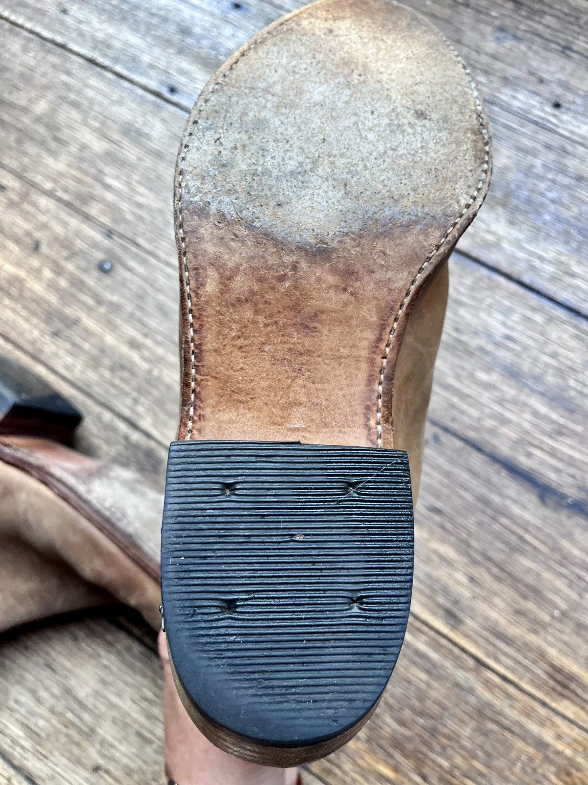 Sendra Sendra Handmade Waxed Leather Western Chelsea Boots Spain Size US 9 / EU 42 - 9 Thumbnail