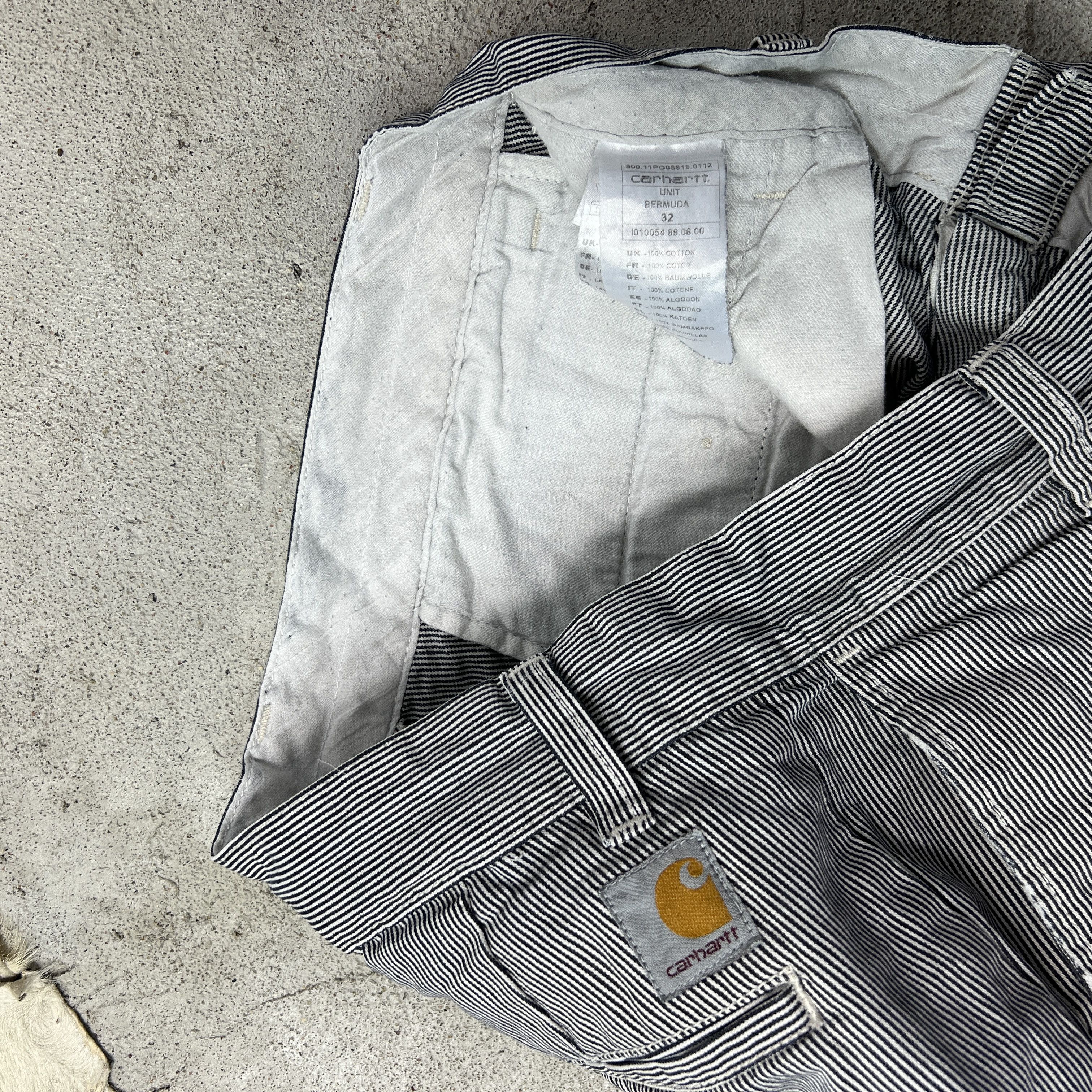Carhartt Vintage Striped Streetwear Sporty Carhartt Shorts Y2K Size US 32 / EU 48 - 2 Thumbnail