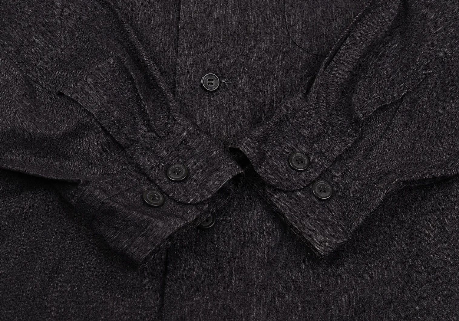 Issey Miyake Cotton Denim Shirt in Charcoal, Size M Size US M / EU 48-50 / 2 - 9 Thumbnail