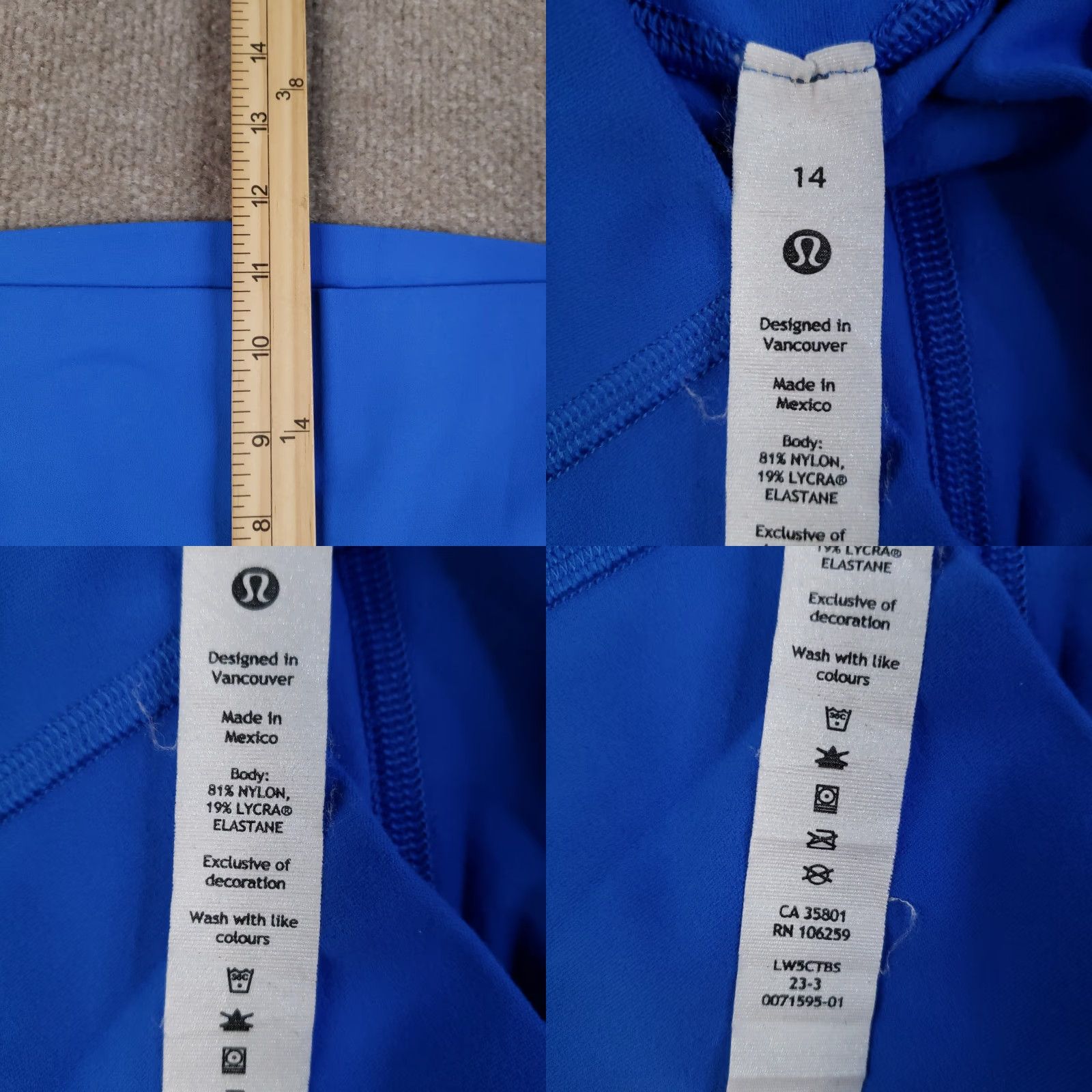 Lululemon Lululemon Align II High Rise Leggings Womens 14 Blue Athleisure Yoga Gym Size 36" / US 14 / IT 50 - 8 Thumbnail