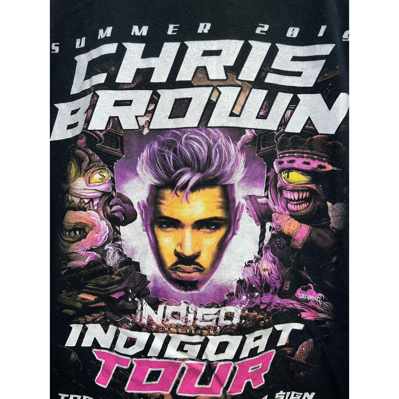 Vintage Chris Brown Tour Shirt Indigort Concert Tory Lanez Tee Small Size US S / EU 44-46 / 1 - 2 Thumbnail