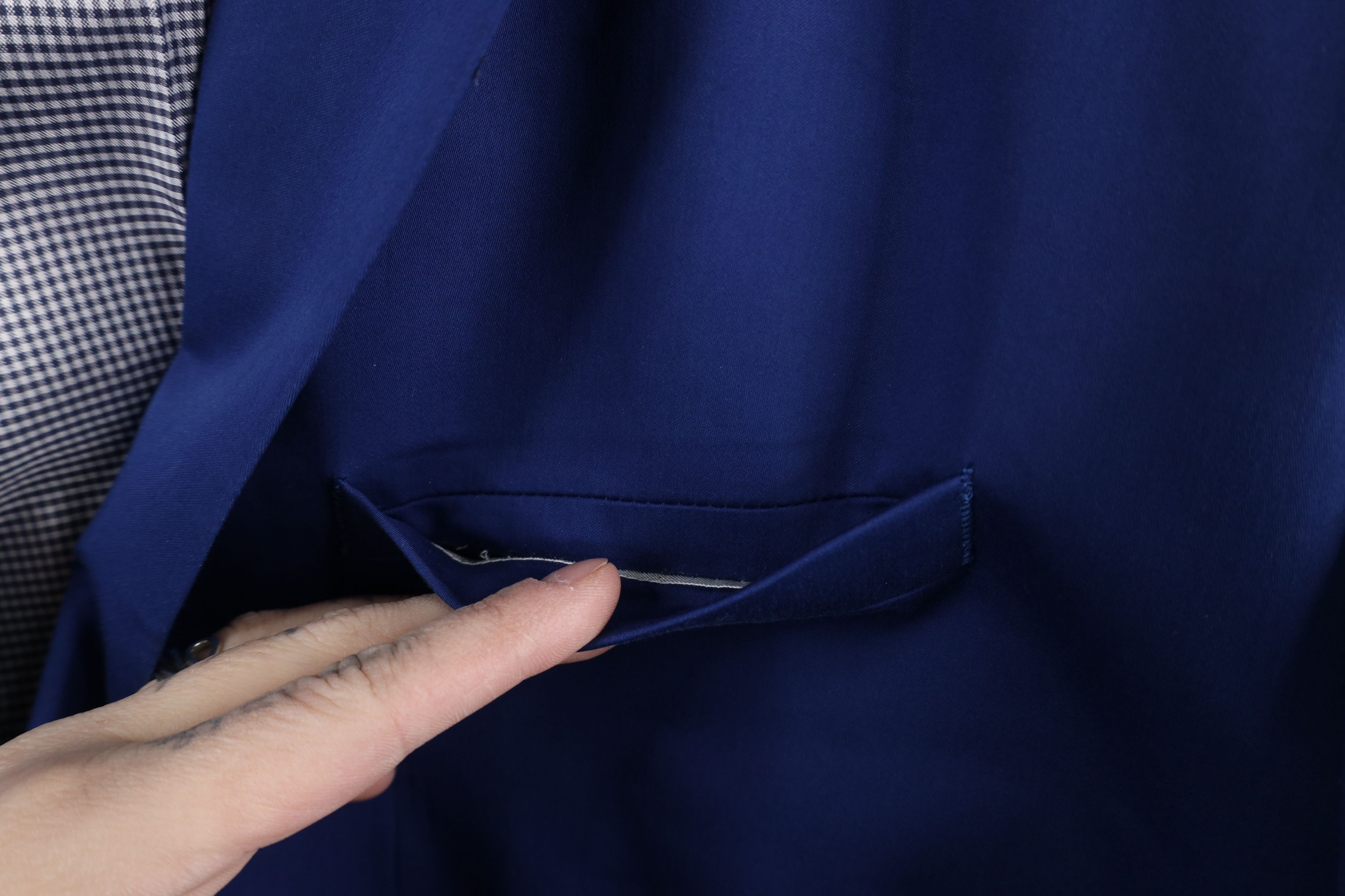 Express × Vintage Express Fit Stretch 2 Button Blazer Suit Coat Jacket Blue Size US XXL / EU 58 / 5 - 4 Thumbnail