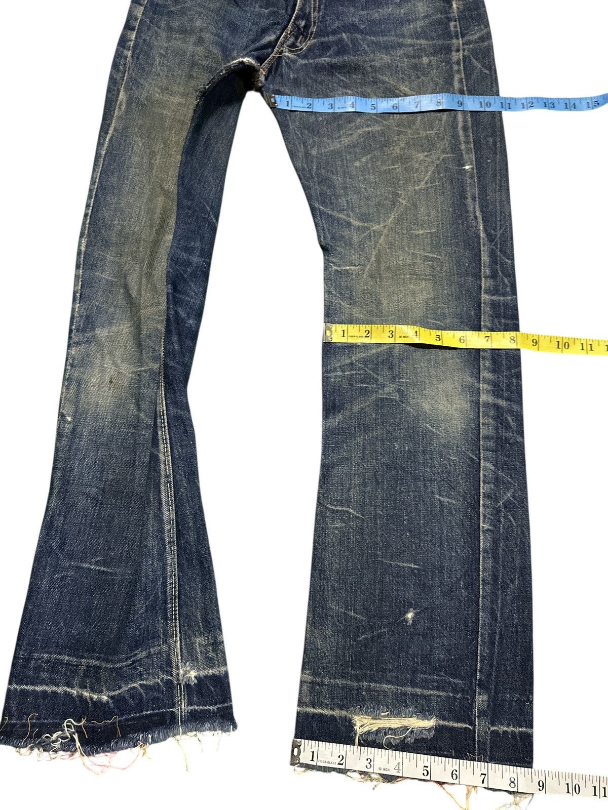 Kapital Distress Vintage Canton Flare Denim Size US 30 / EU 46 - 5 Thumbnail