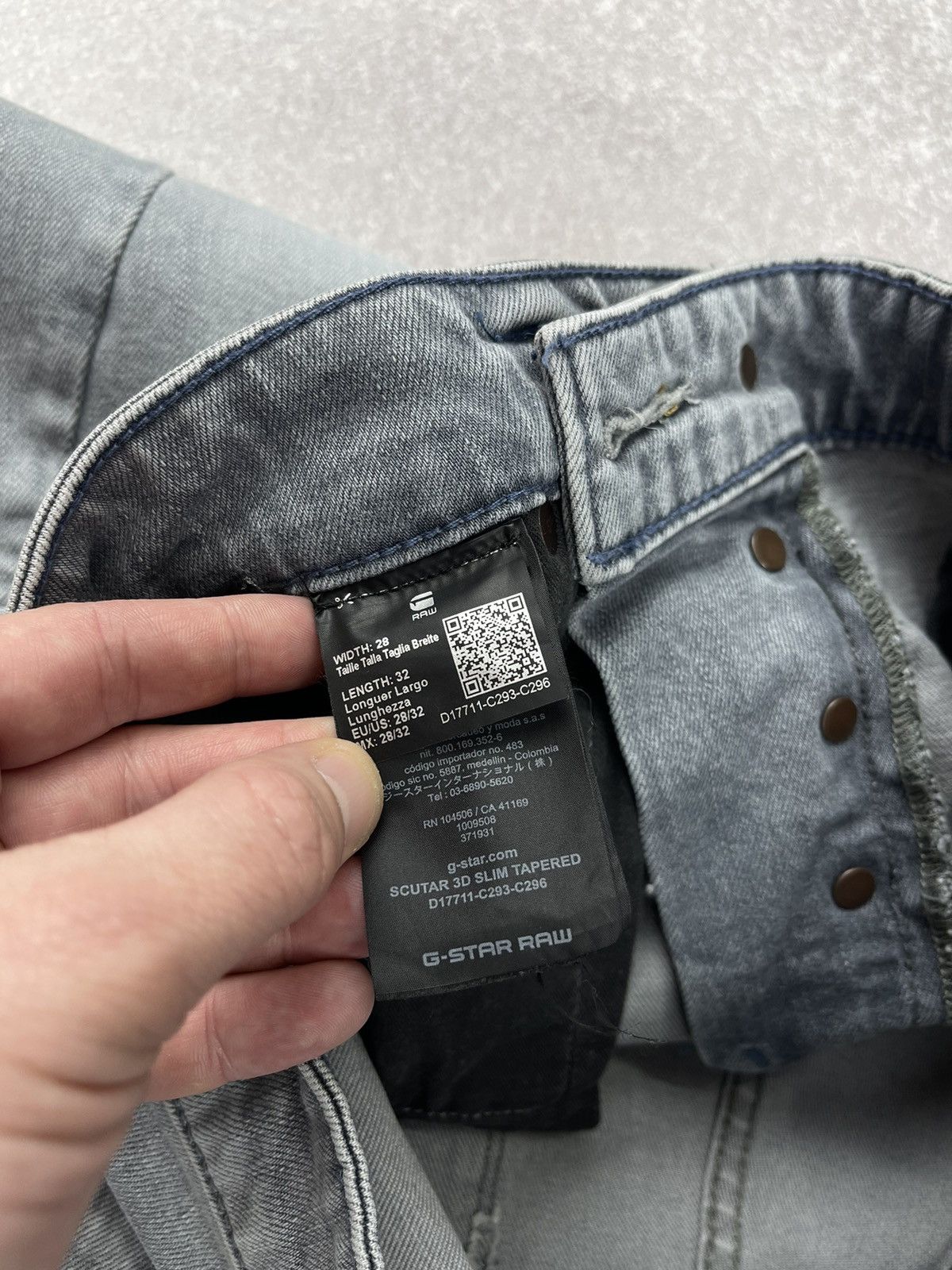 G-Star G-Star Raw Scutar 3D Slim Tapered Denim Jeans Size US 28 / EU 44 - 14 Thumbnail