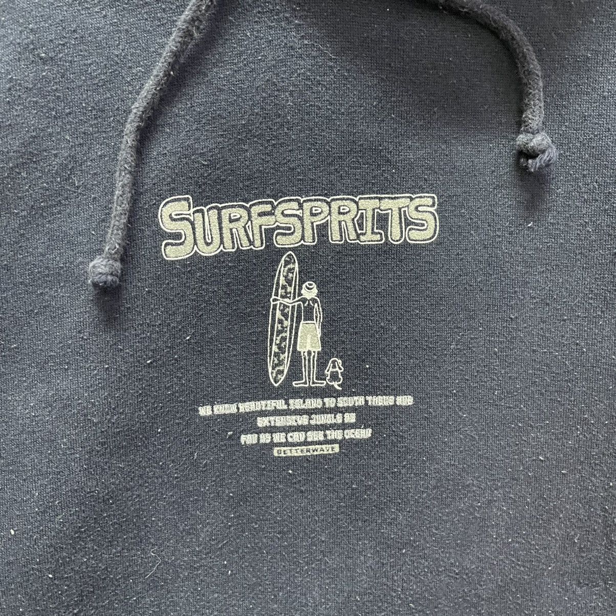 Vintage Surf Sprits Graphic Hoodie Black Surf Style Pullover Size US L / EU 52-54 / 3 - 5 Thumbnail