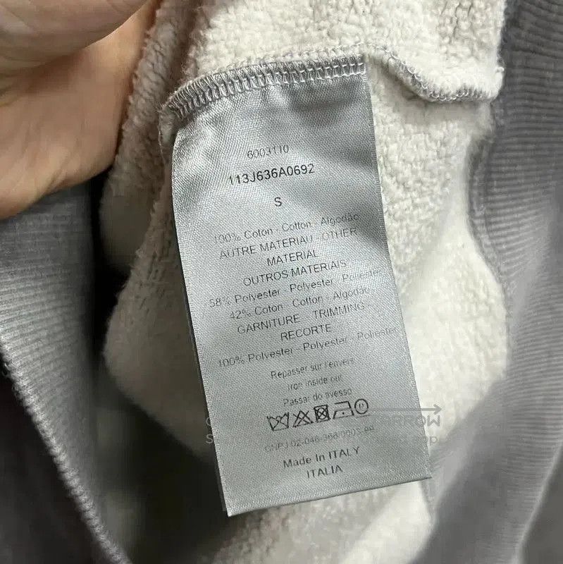 Dior Dior Gray Cotton Men's Hoodie . Size US S / EU 44-46 / 1 - 3 Thumbnail