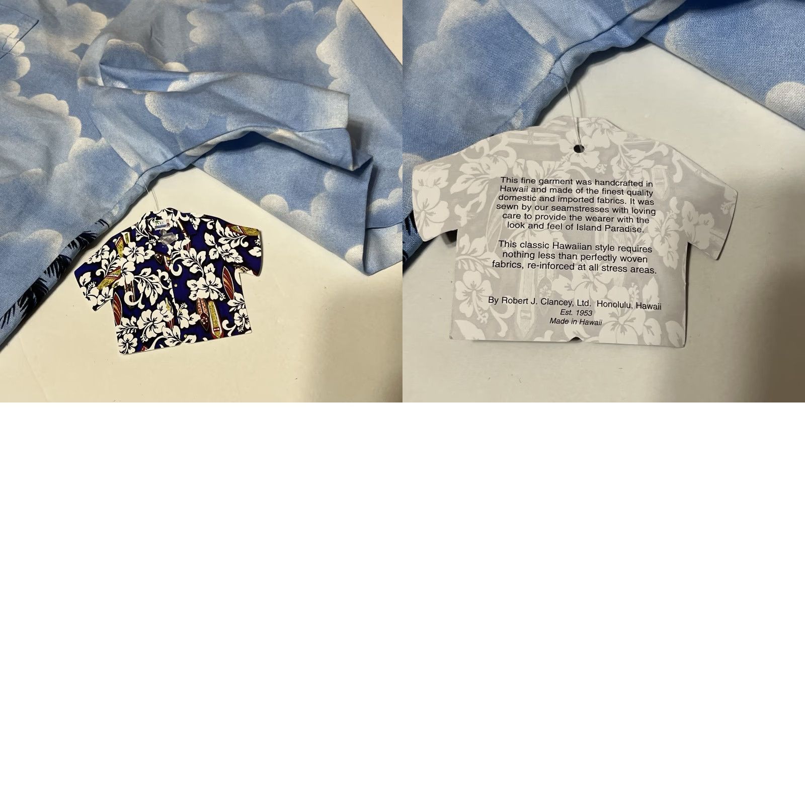 Vintage RJC Hawaiian Shirt Short Sleeve Button-Up XL Blue NWT Beach Palm Trees Size US XL / EU 56 / 4 - 8 Thumbnail