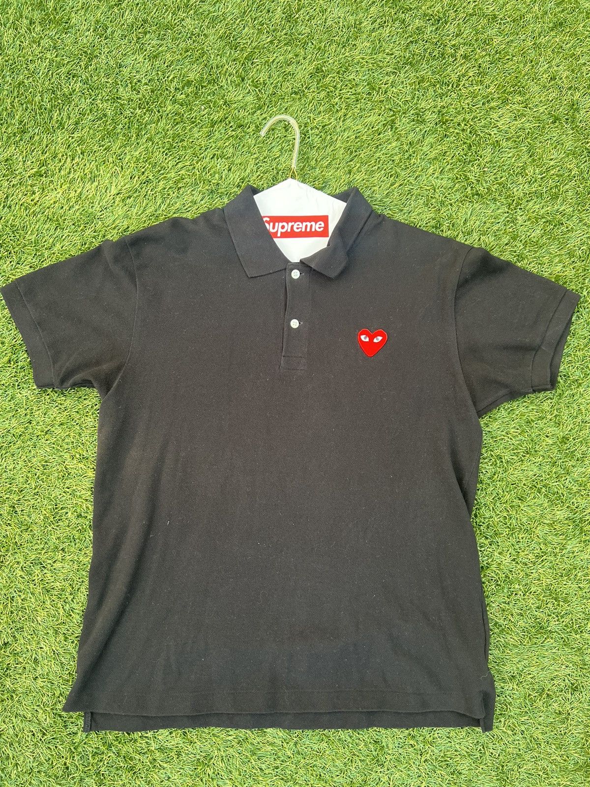 Comme des Garcons PLAY Comme Des Garcon Play Polo (big face) Size US L / EU 52-54 / 3 - 4 Thumbnail
