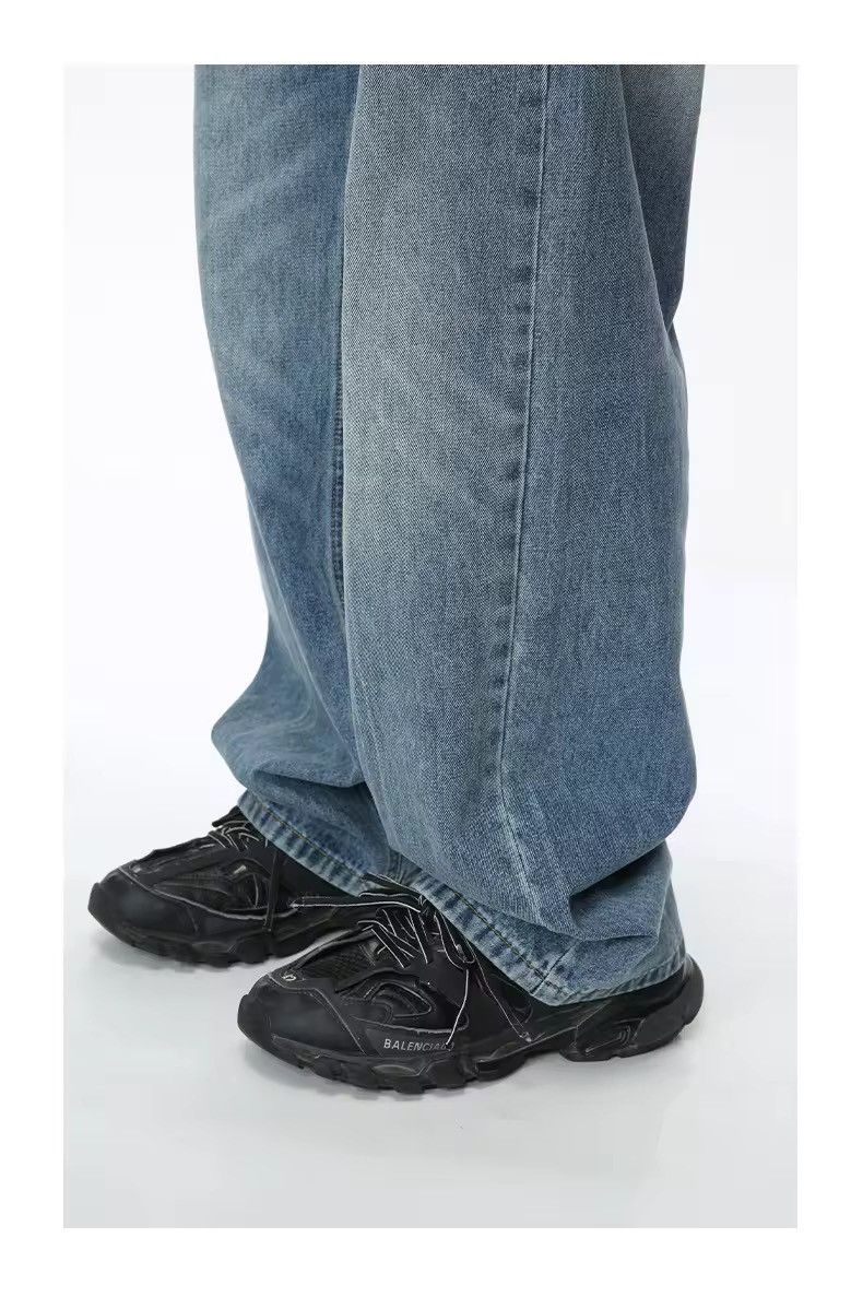 Jean × Vintage Streetwear Retro Washed Straight Pants Jeans Size US 30 / EU 46 - 5 Thumbnail