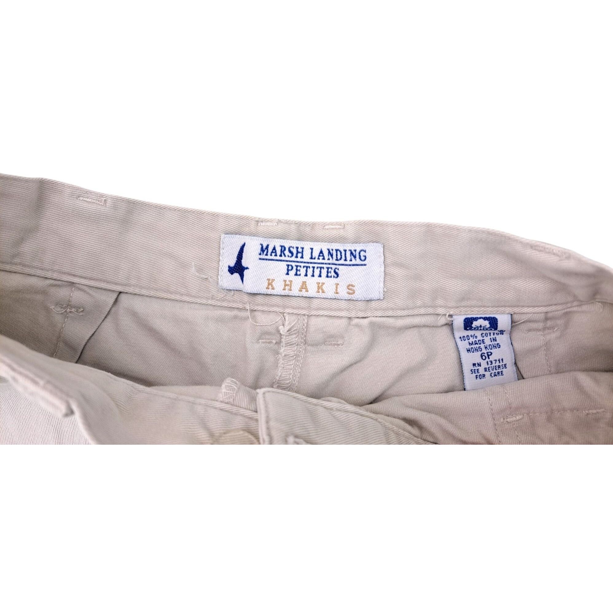 Vintage Vintage Marsh Landing Petite Khaki Cargo Shorts Women Size 6 Size 26" / US 2 / IT 38 - 4 Thumbnail