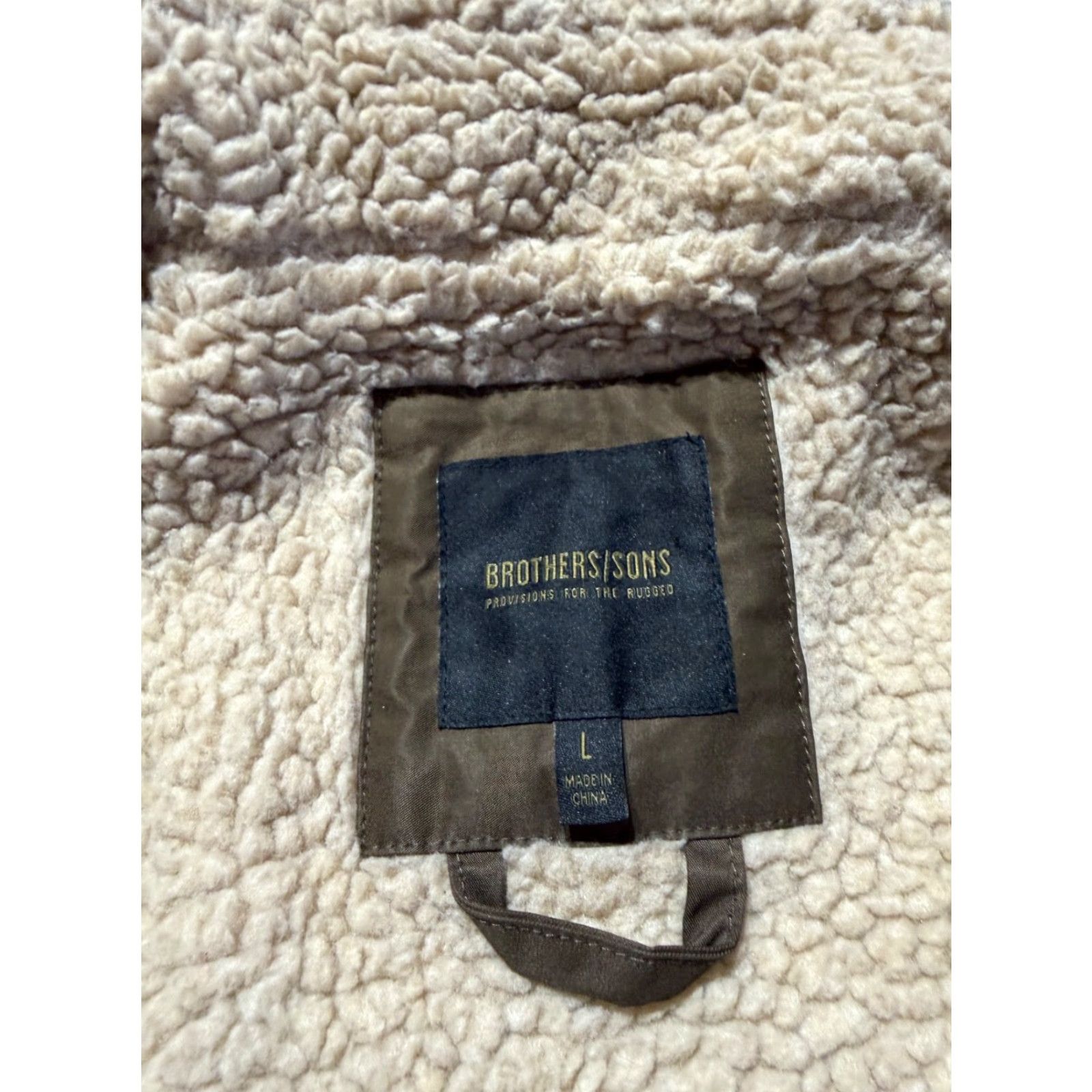 Vintage Brothers Sons Mens Jacket Brown L Sherpa Lined Full Zip Winter Coat Size US L / EU 52-54 / 3 - 6 Thumbnail