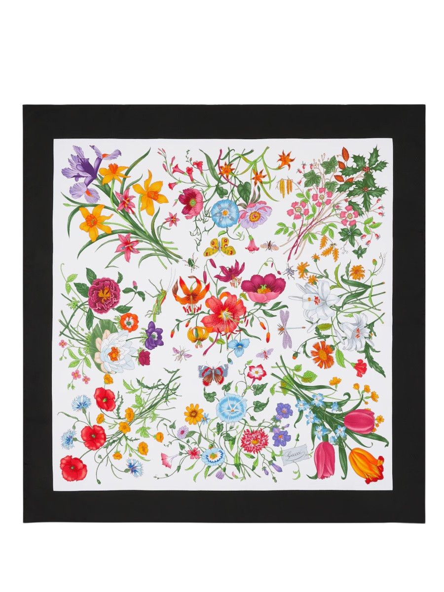 Gucci Silk Scarf - White, Women's