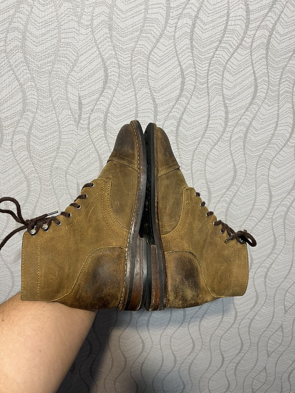Thursday Boot Company Thursday Vintage Captain Brown Suede Chukka Distressed Boots Size US 8.5 / EU 41-42 - 6 Thumbnail