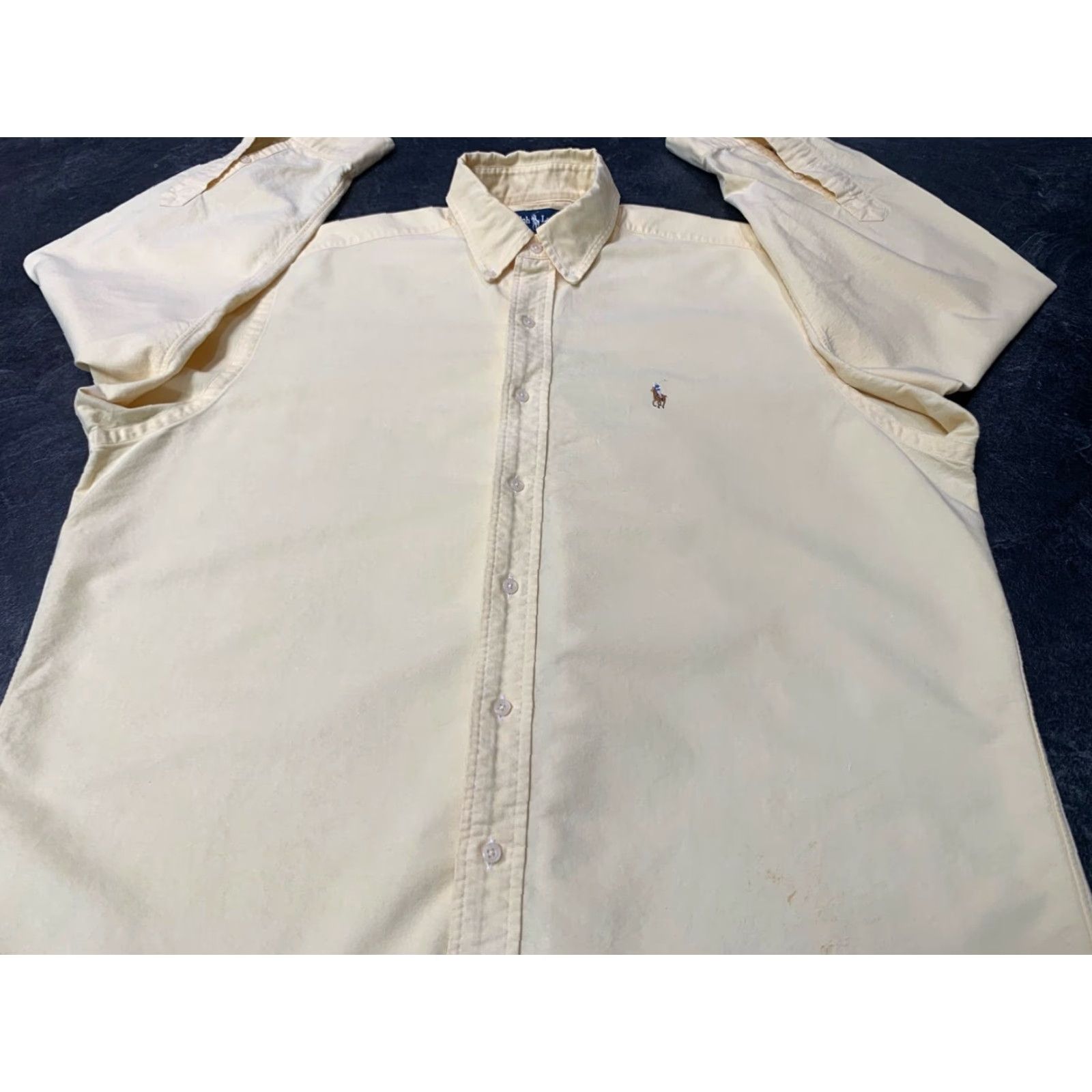 Ralph Lauren Ralph Lauren Polo Shirt Button-Up Men XL Yellow Check 50in Chest Classic 16.5-33 Casual Business Wear Size US XL / EU 56 / 4 - 2 Thumbnail