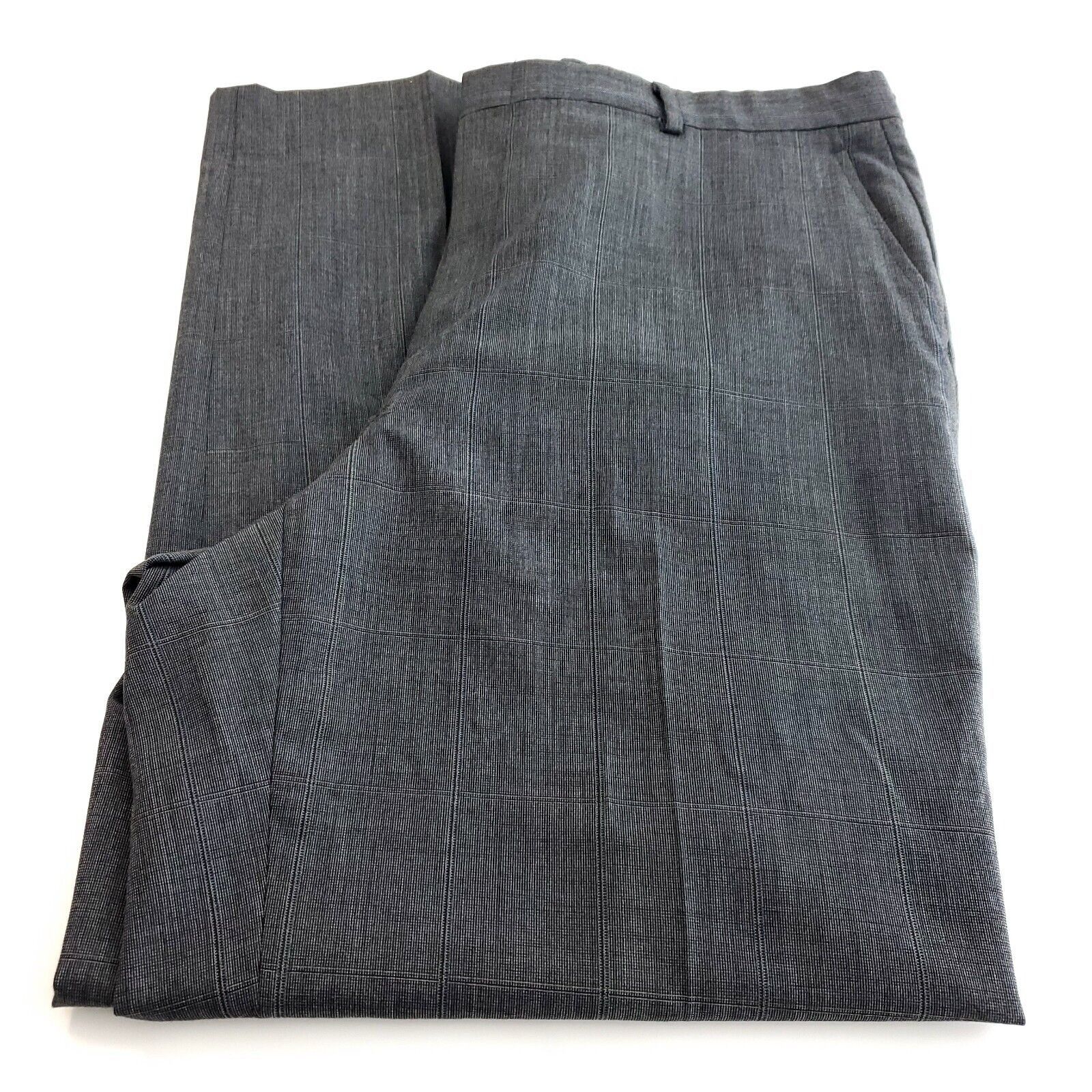 John Weitz John Weitz Wool 2 Button 2 Piece Suit 42L Gray Birdseye 41/3 Size 42L - 3 Thumbnail