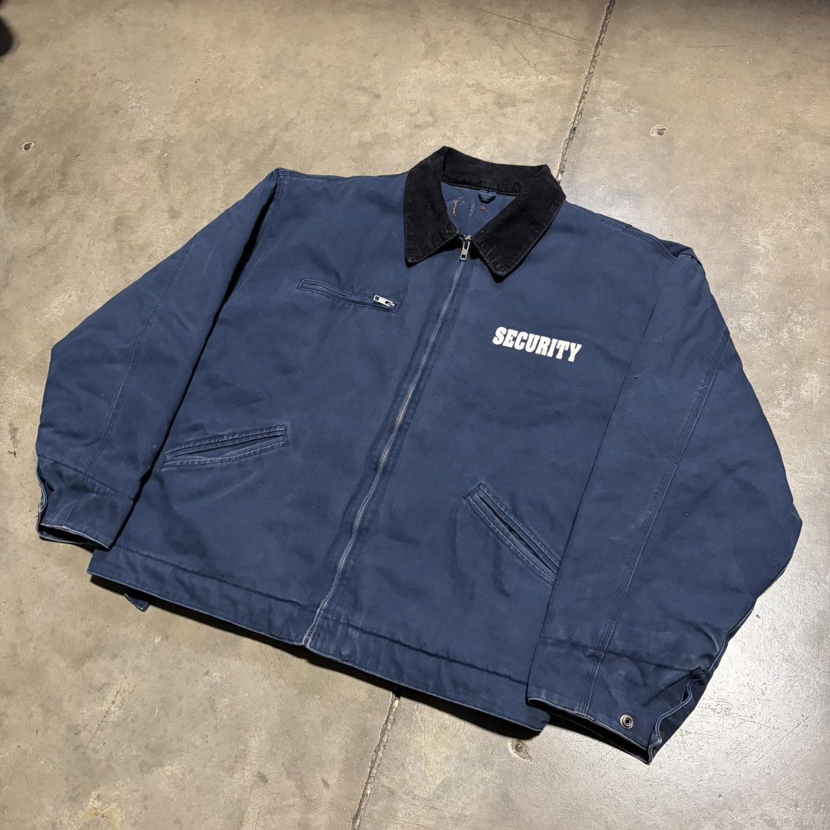 Carhartt Vintage Security Detroit Jacket Work Canvas Boxy Carhartt Size US XXL / EU 58 / 5 - 2 Thumbnail