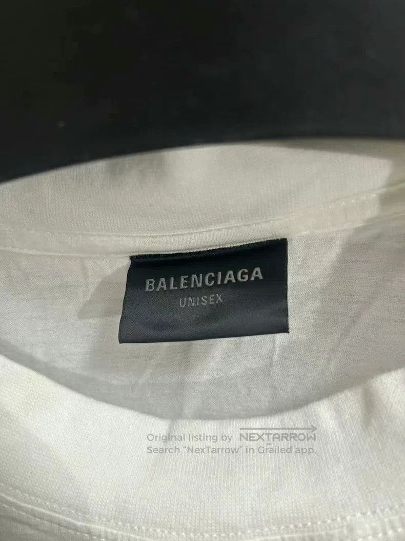 Other Balenciaga White Wave Blurred Short Sleeve Size US L / EU 52-54 / 3 - 2 Thumbnail