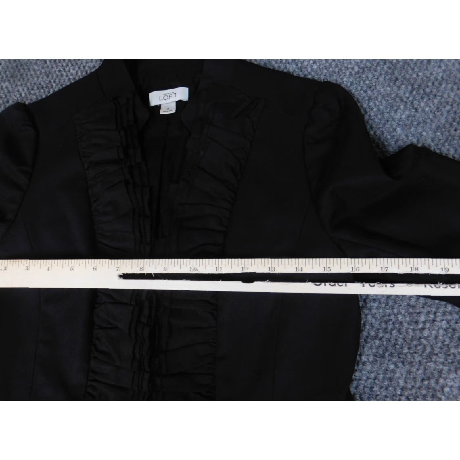 Ann Taylor Ann Taylor Loft Womens Jacket 2 Black Casual Hook Size XS / US 0-2 / IT 36-38 - 6 Thumbnail