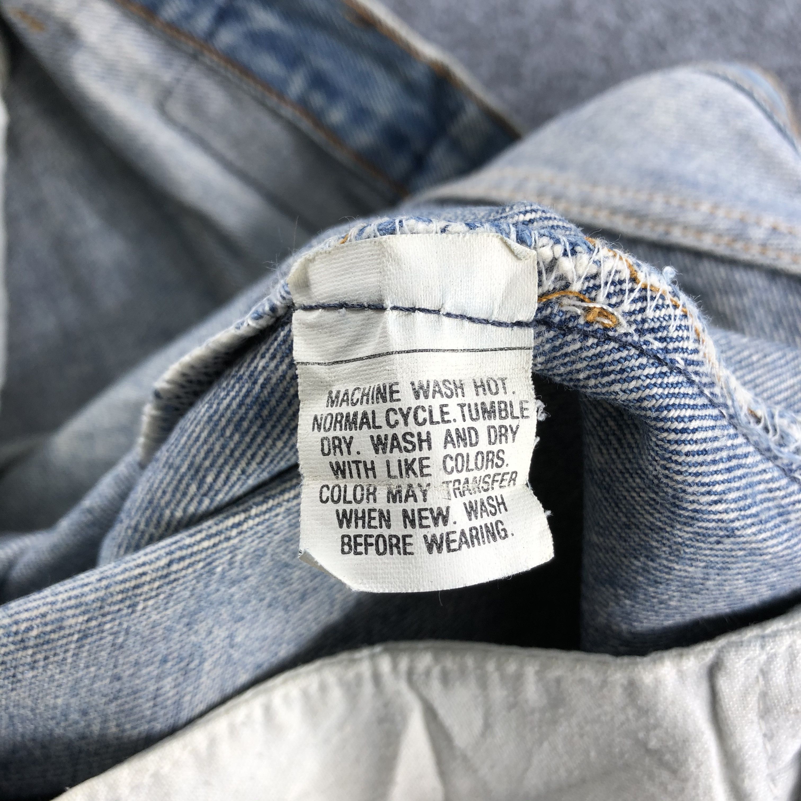 Levi's × Vintage Vintage 80s Light Wash Levis 501 Jeans-JM822 Size US 32 / EU 48 - 10 Thumbnail