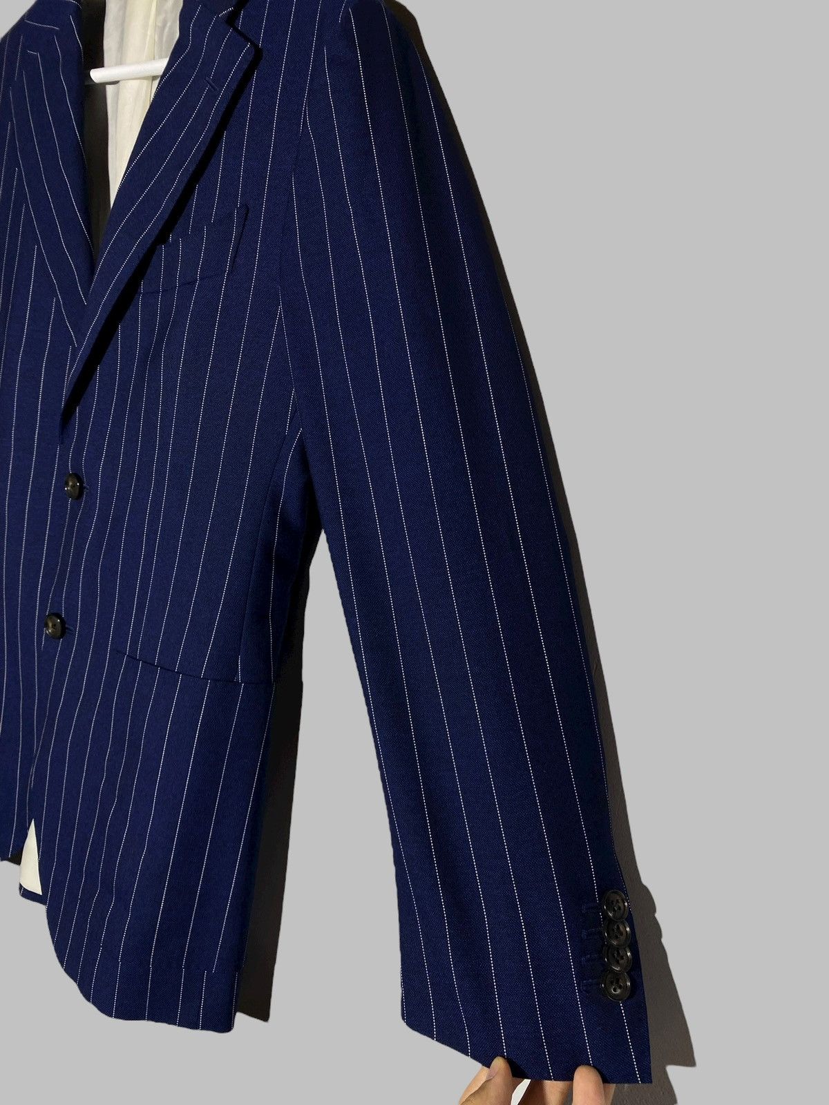 Suitsupply Suitsupply Pinstripes Suit La Spalla Single Breasted Size 40R - 6 Thumbnail