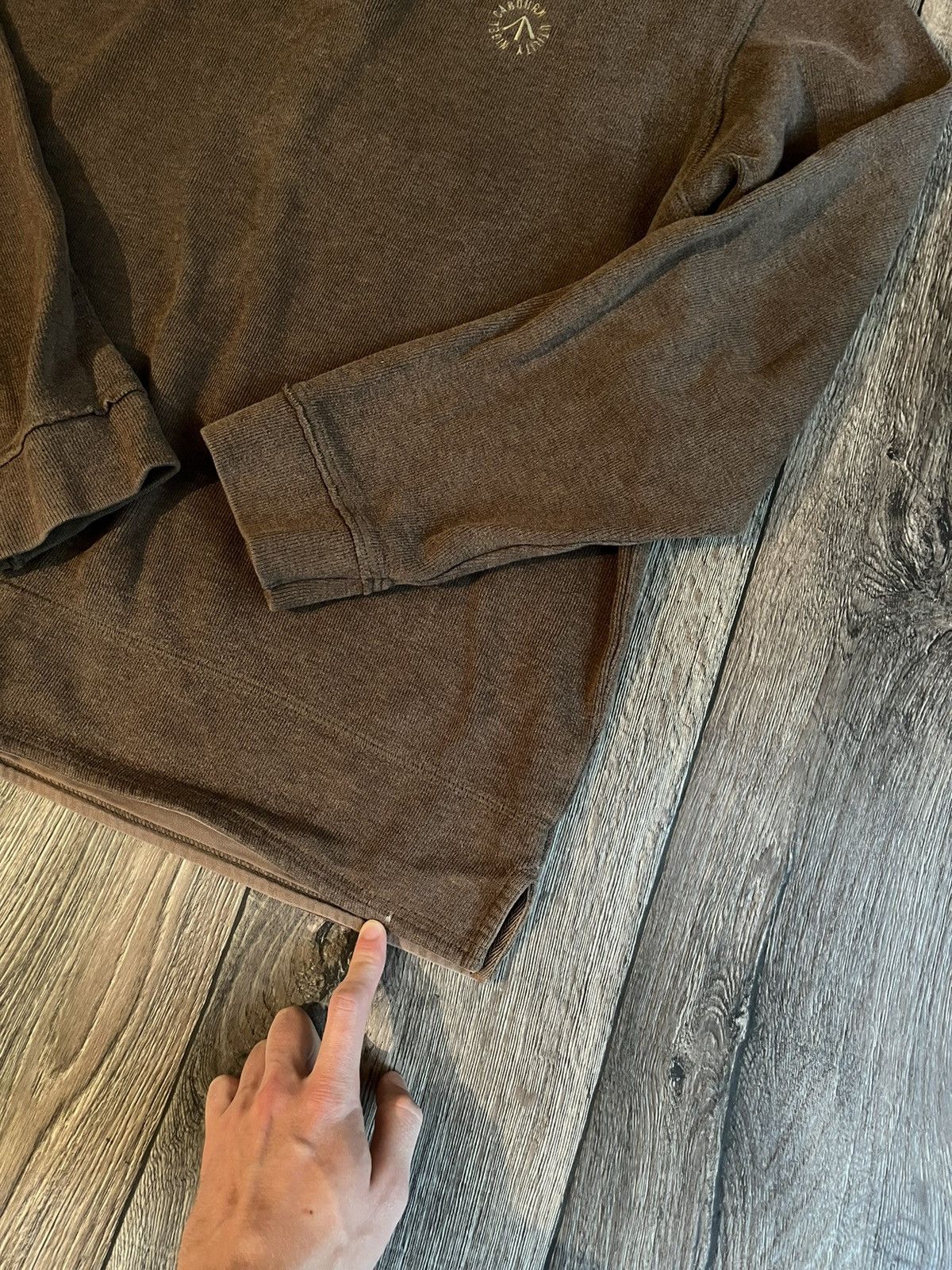 Nigel Cabourn × Vintage Nigel Cabourn Logo Utility 3/4 Vintage Japanese Sweater Size US XL / EU 56 / 4 - 10 Thumbnail