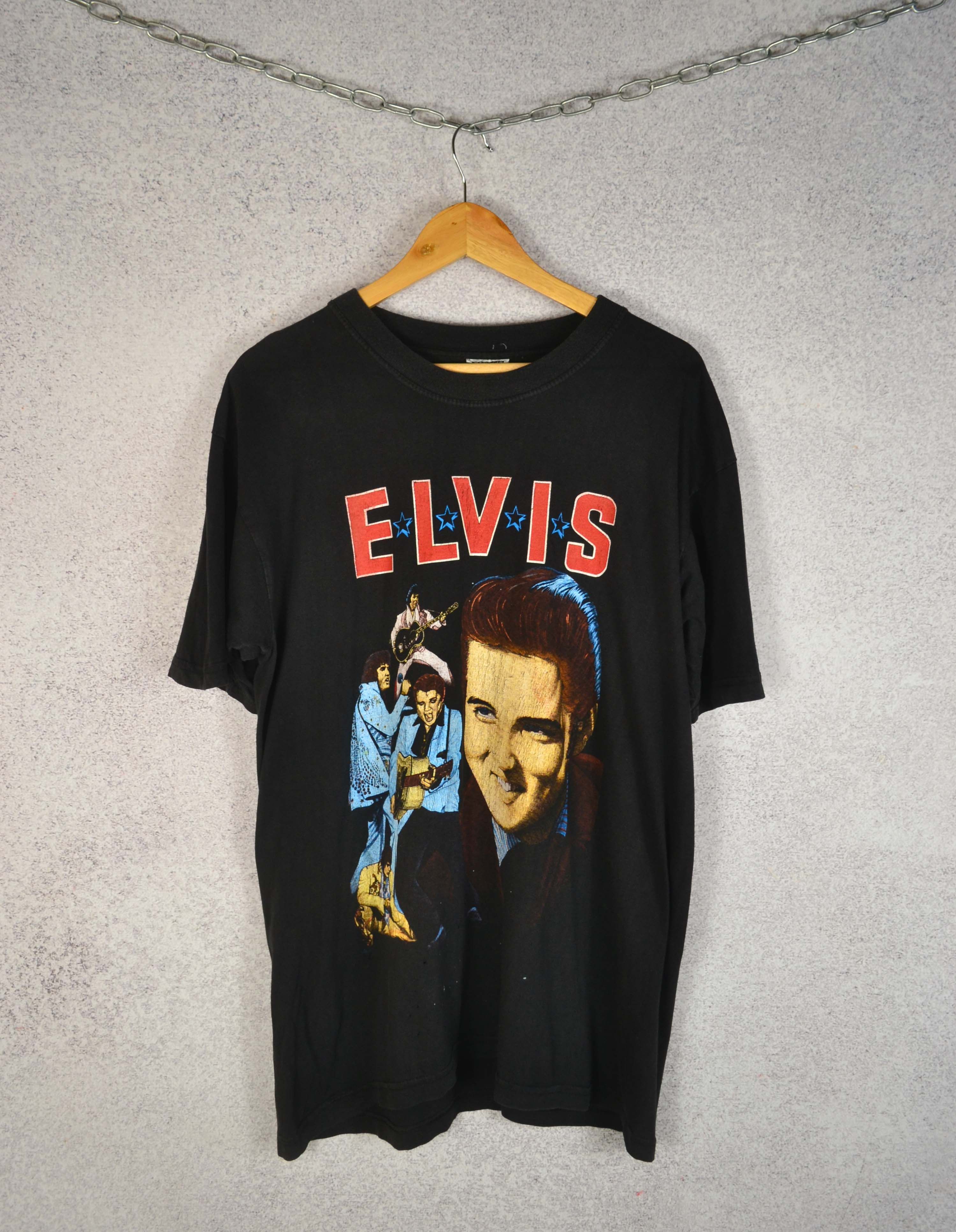 Band Tees Elvis Presley Great Elvis Vintage T-shirt L big logo Size US L / EU 52-54 / 3 - 1 Thumbnail