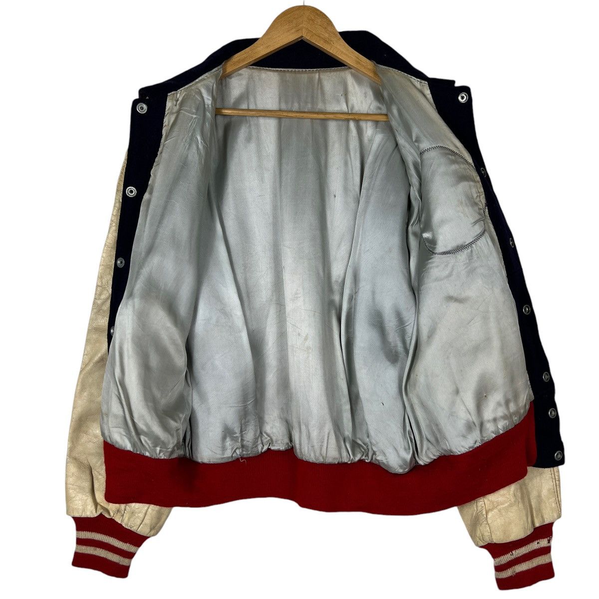 Vintage 🔥 50s VINTAGE SPEEDLINE STADIUM VARSITY BOMBER JACKET Size US L / EU 52-54 / 3 - 17 Thumbnail