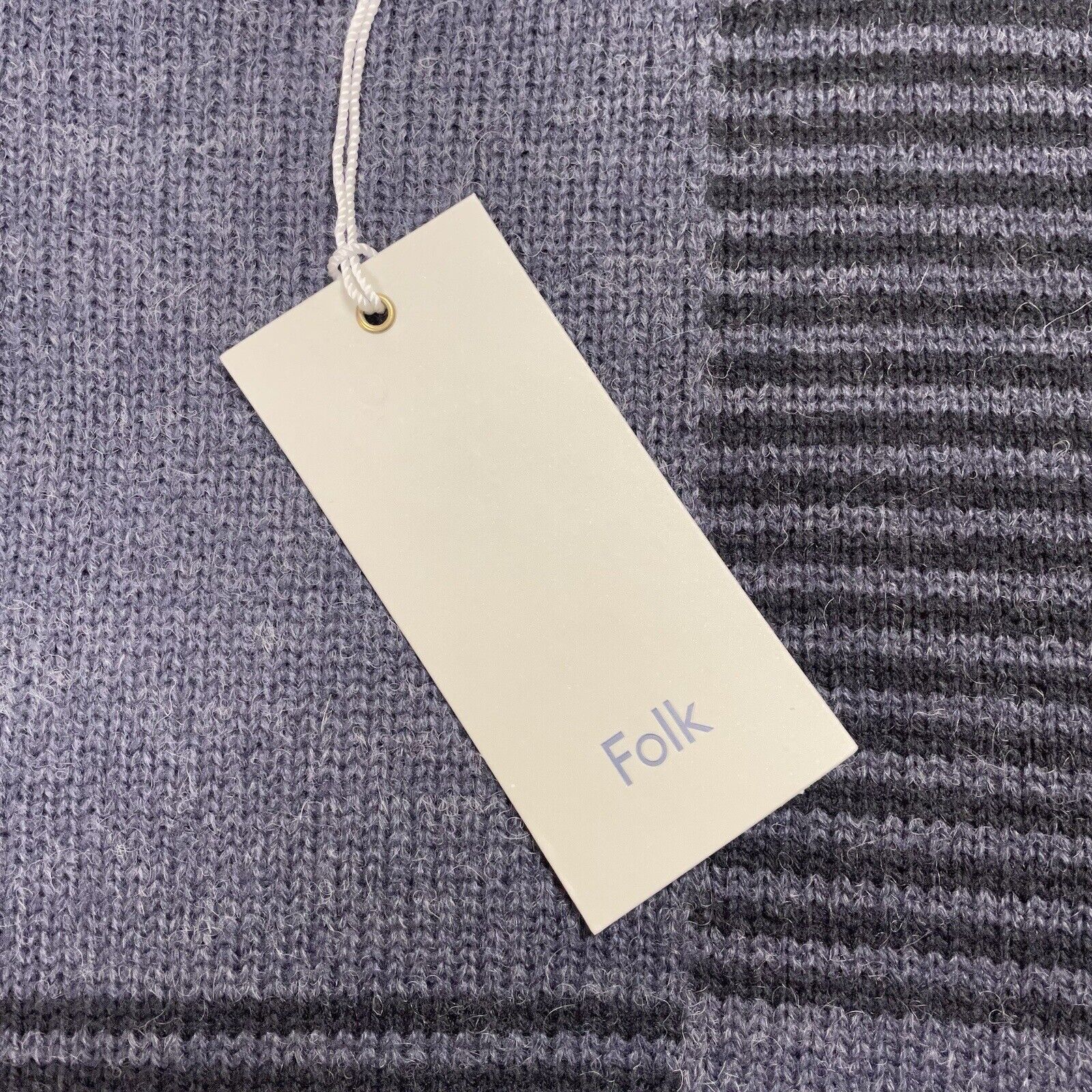 Folk Folk Clothing Jumper Navy Marl Cara Crew Wool Blend 3 Medium Size US M / EU 48-50 / 2 - 2 Thumbnail