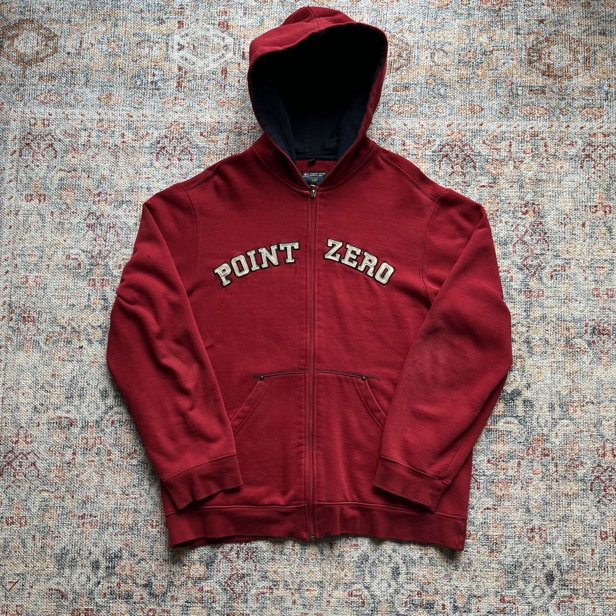 Point Zero Vintage red Point Zero zip up hoodie Size US M / EU 48-50 / 2 - 1 Thumbnail